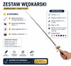 Teleskopowa mini wędka